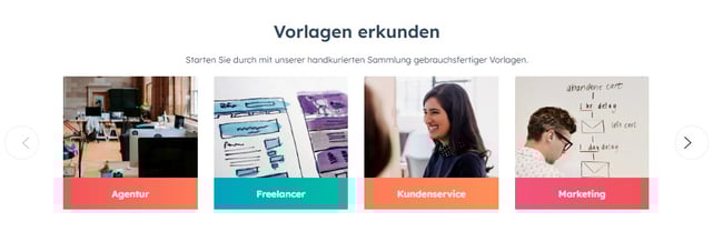 Das Herunterladen der Vorlagen als Teil des Lead Nurturings ermöglicht uns ein besseres Lead-Scoring, während wir uns als sichere Quelle für professionelle Templates positionieren.