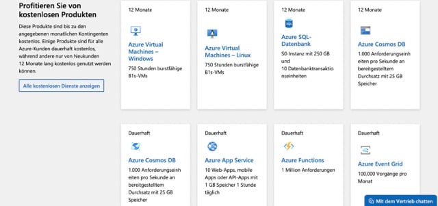 Microsoft Azure sorgt im Lead Nurturing für das Bereitstellen von kostenlosen Tools