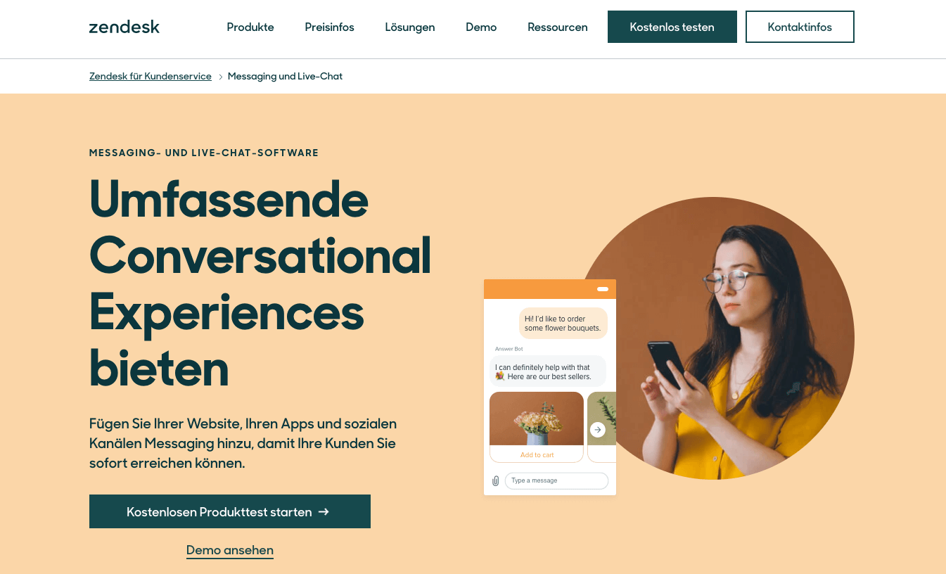 Live-Chat-Software Zendesk