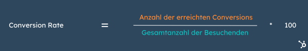 Formel fuer die Marketing KPI Conversion Rate