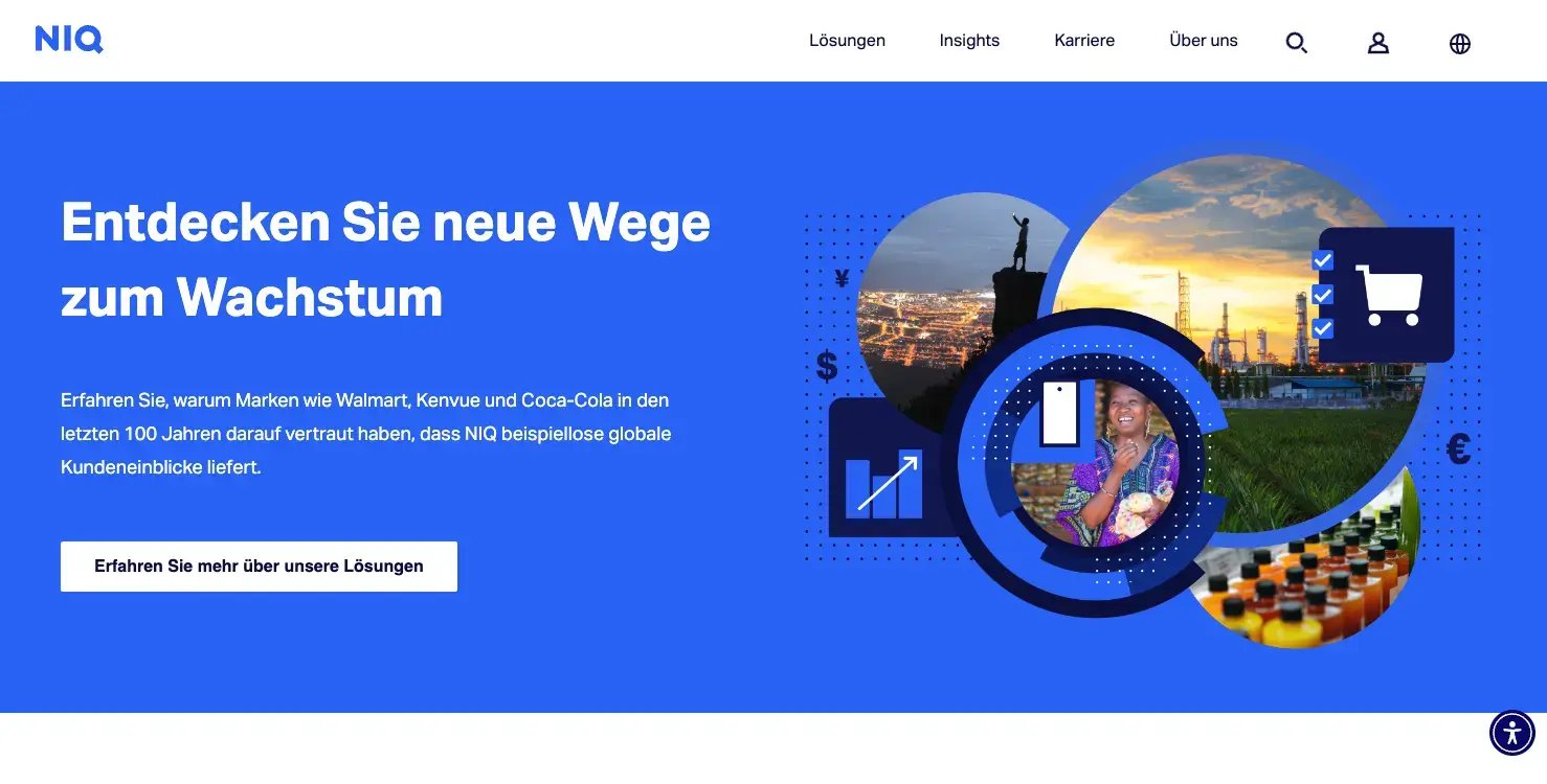 Screenshot Marktforschungstool NielsenIQ