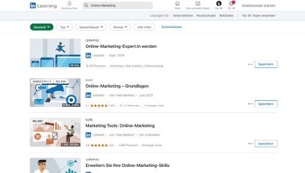 LinkedIn Online-Marketing-Kurs
