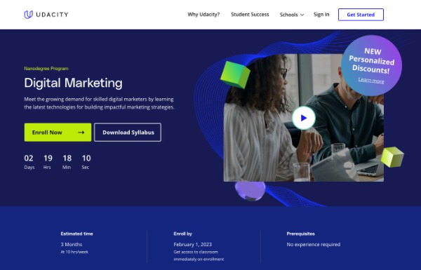 Online-Marketing-Kurs bei Udacity