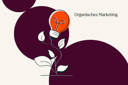 Organisches Marketing durch Glühbirne 