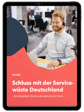 Tablet mit Screenshot des Covers vom E-Book Kundenservice mit Herz