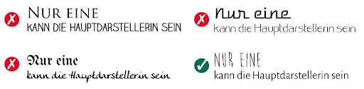 Auffällige Schriftkombinationen