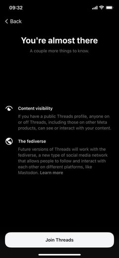 Threads Anmeldung Informationen