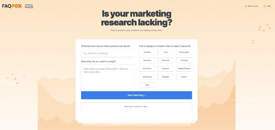 Tools zur Themenfindung FAQ Fox