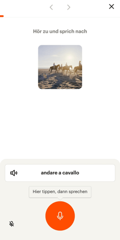 Screenshot UX-Design-Beispiel Babbel