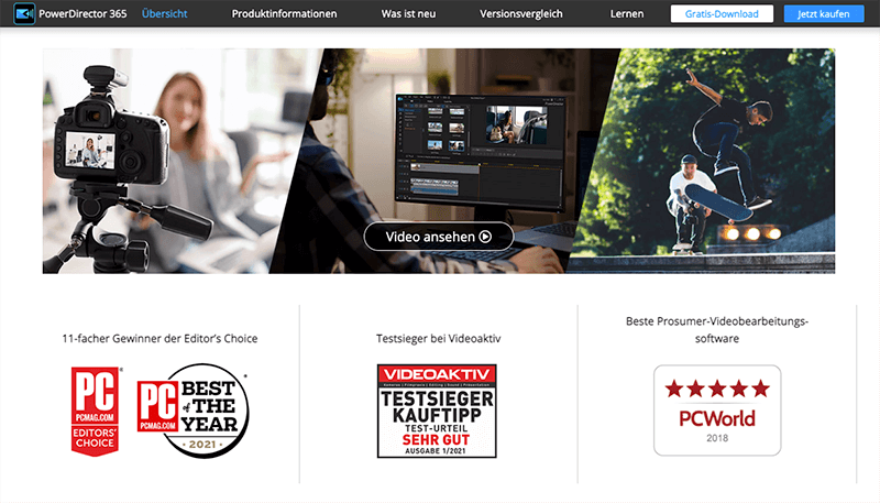 Videobearbeitungsprogramm PowerDirector 365