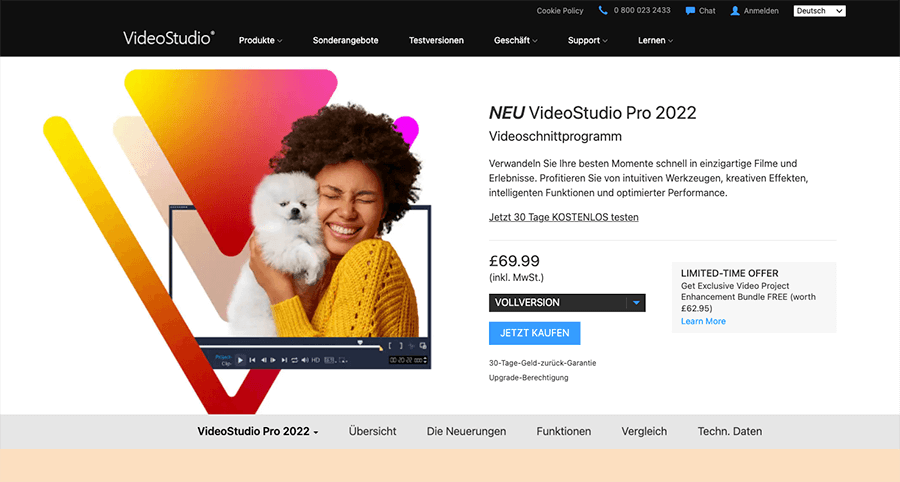 Videobearbeitungsprogramm VideoStudio