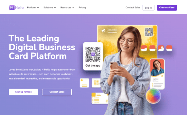Visitenkartenscanner-App HiHello