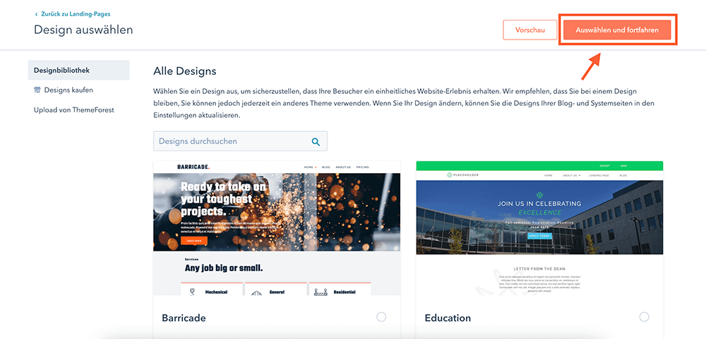 Website erstellen mit Hubspot CMS - Schritt 4
