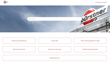Screenshot der Wissensdatenbank von buerstner