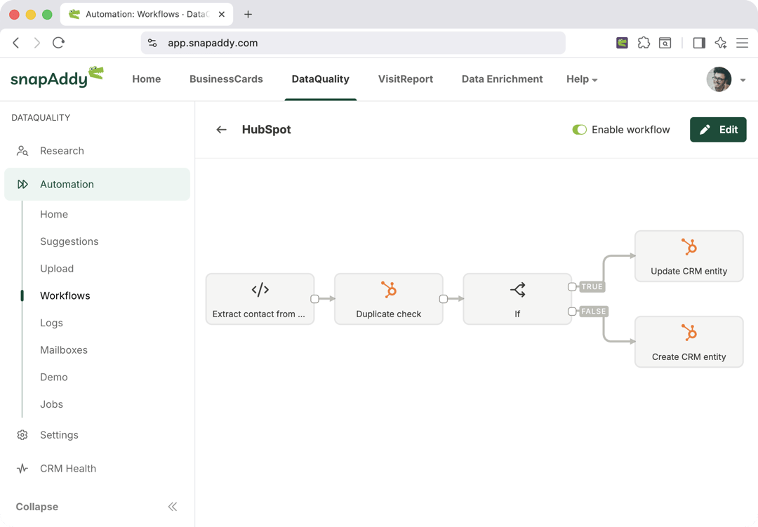 snapaddy×huspot-screenshot