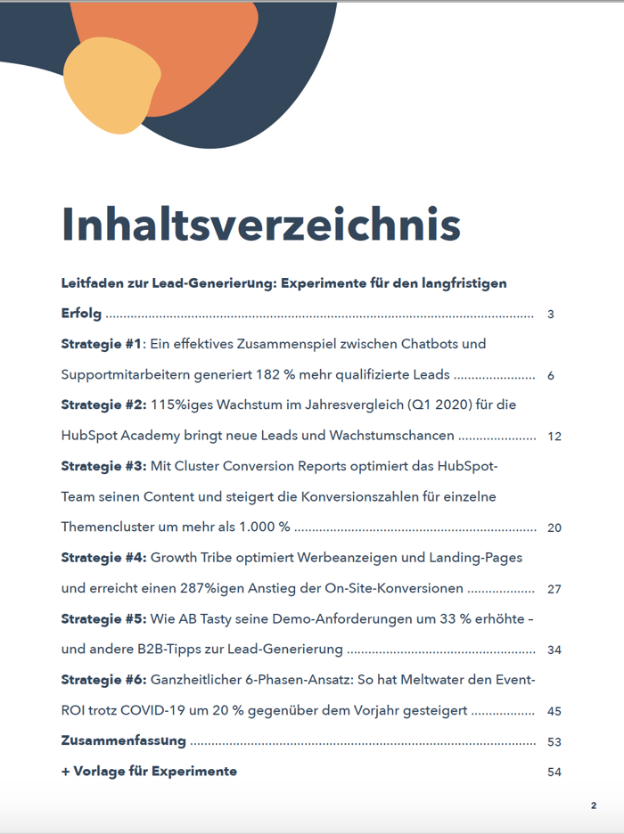 Inhaltsverzeichnis