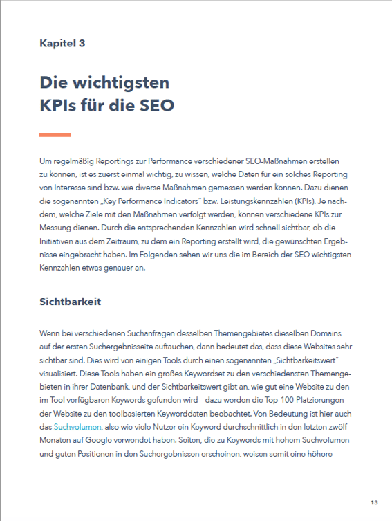 SEO-Reporting Ebook Vorschau 4