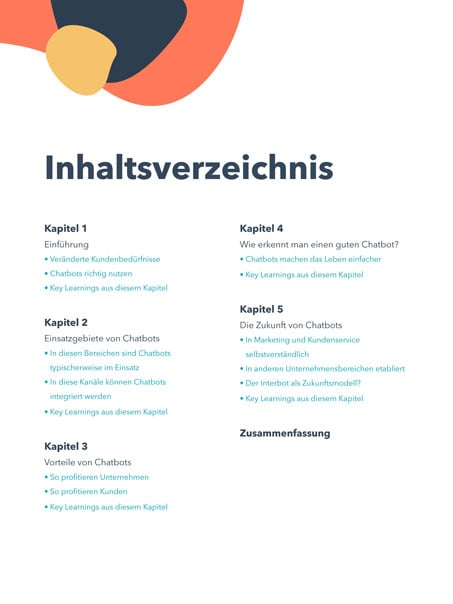 Inhaltsverzeichnigs
