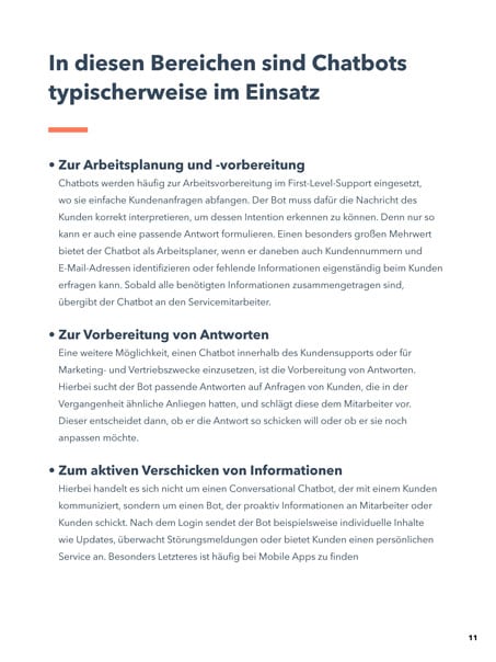 Einsatz von Chatbots