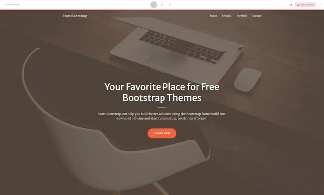 Get Creative with this responsive one-page Website template built for your next multipurpose Website