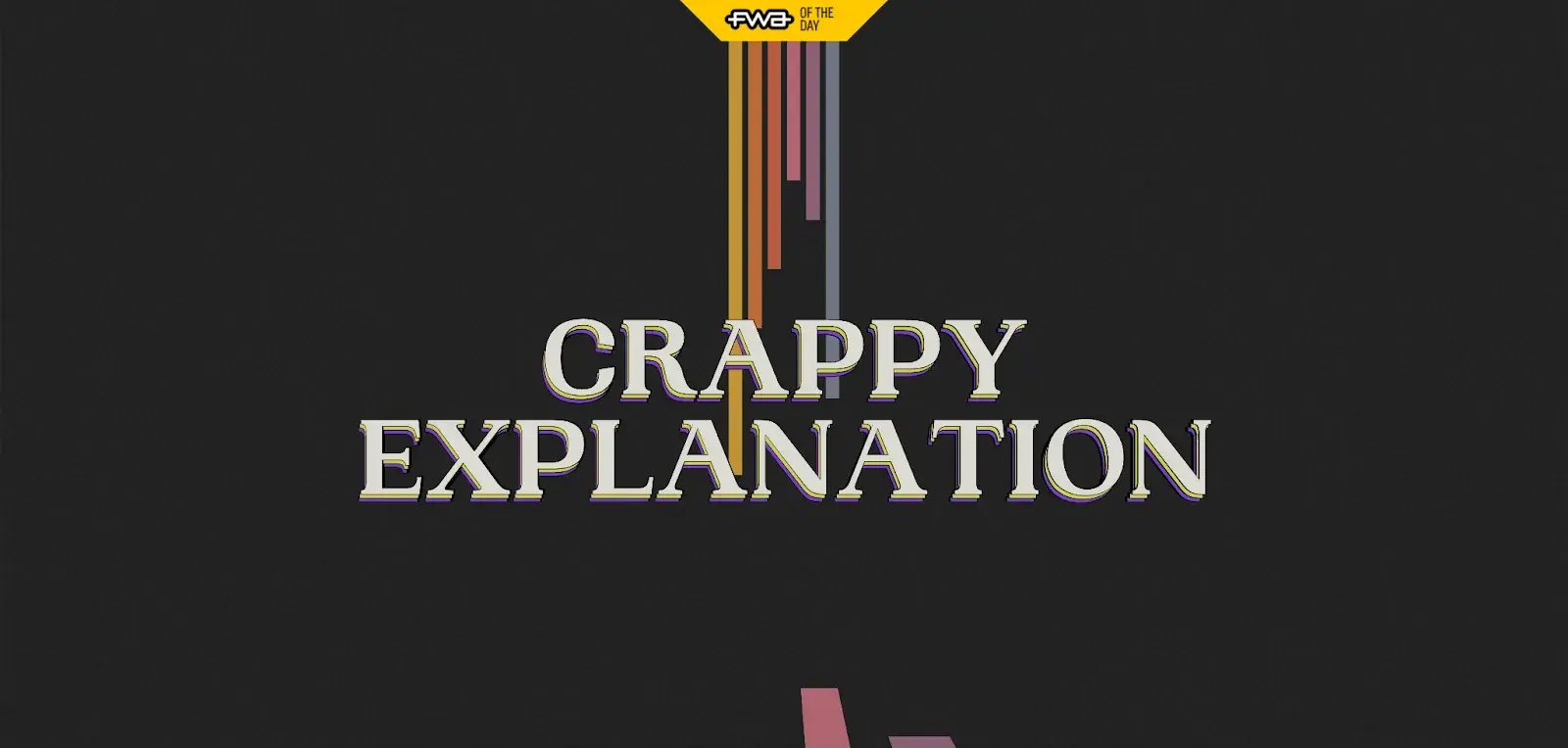 Get your retro inspiration fix at Crappy Explanations website, with 1980s vinyl record vibes