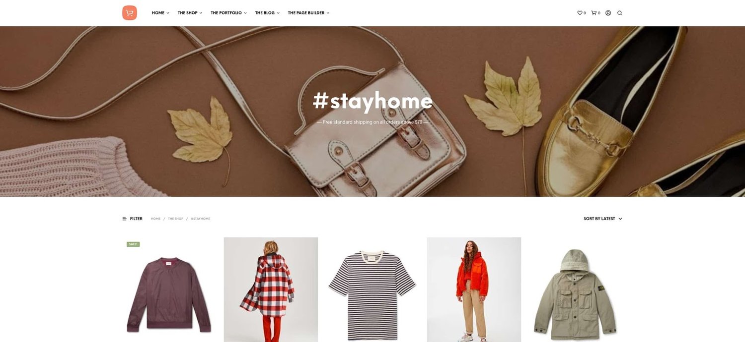 demo for the digital downloads wordpress theme Shopkeeper