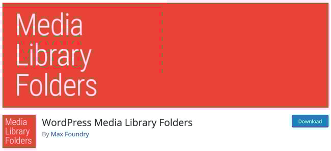 download page for the wordpress media management plugin media library folders