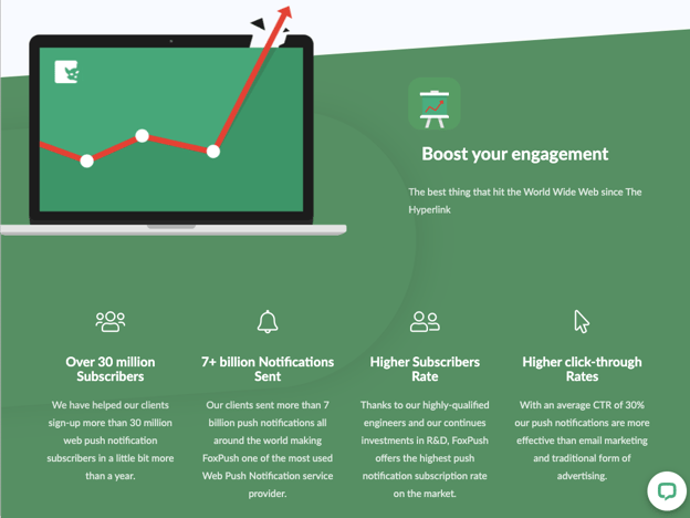 top push notification services: foxpush