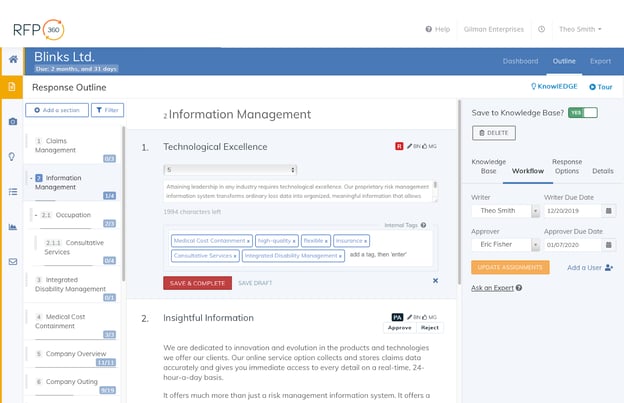 business proposal software: rfp360