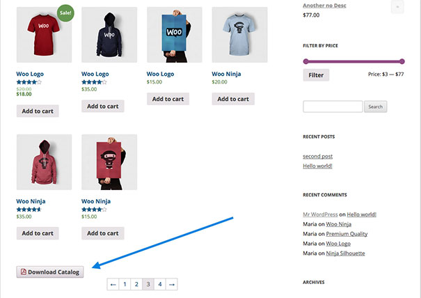 WooCommerce Store Catalog PDF Download WordPress Plugin