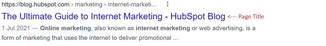 Website Page Title that is the correct length