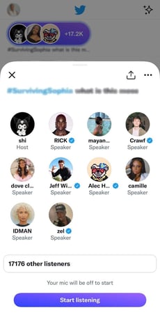 nova plataforma de mídia social: twitter espaços
