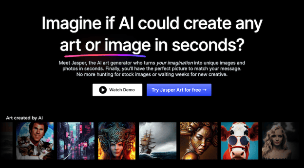 ai image generators: jasper art