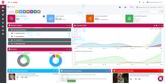 brand health tool Mentionlytics showing mentions and graphs for Oatly brand