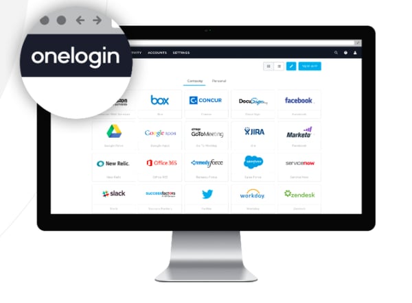 Single sign-on solution onelogin dashboard
