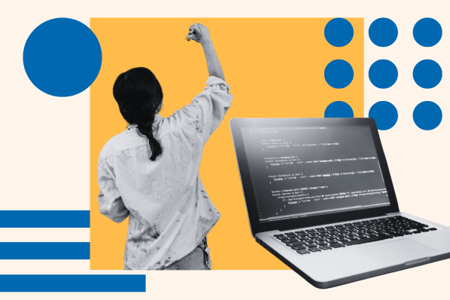 person builds a bootstrap website template