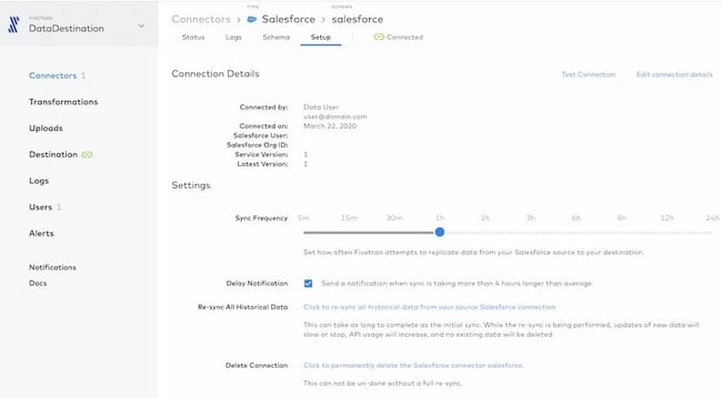 Fivetran UI