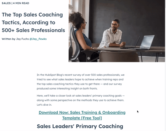types of pop-ups: slide in pop up