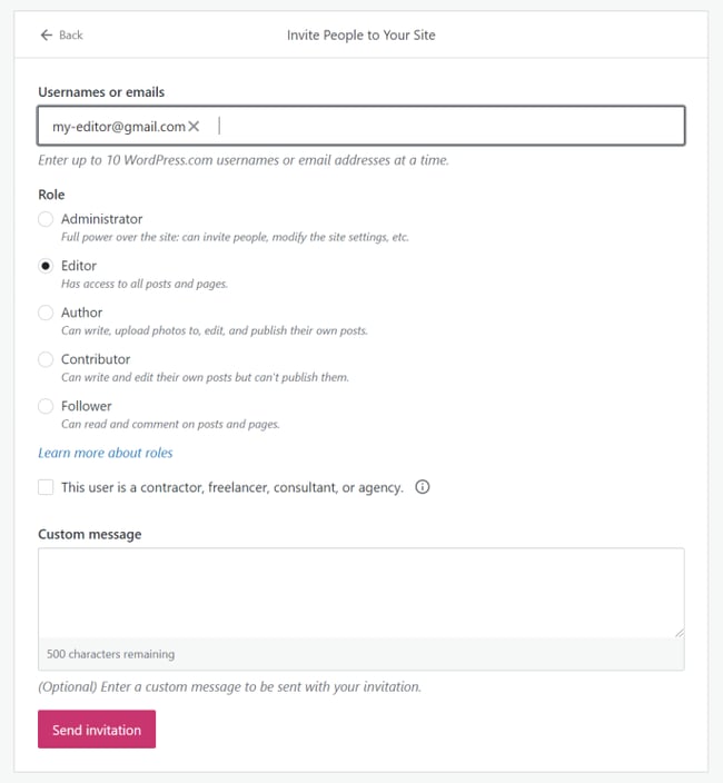 wordpress user roles: How to assign a role to a new user in wordpress