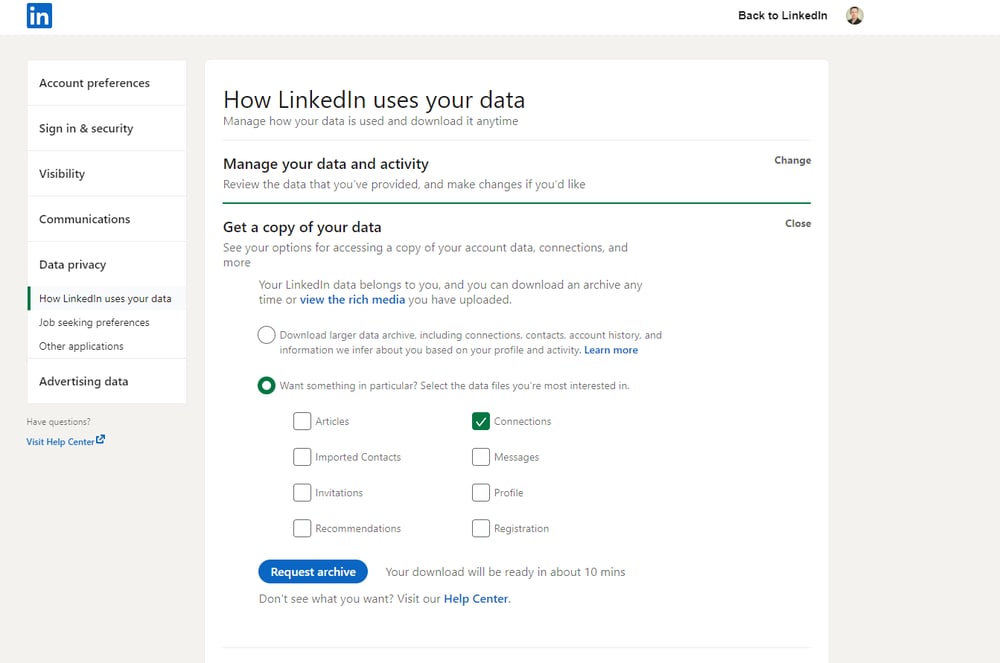 How to Export LinkedIn Contacts (& What to Do With Them)
