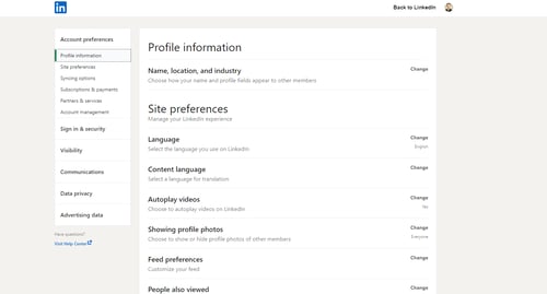 How to Export/Download LinkedIn Contacts: Step 2
