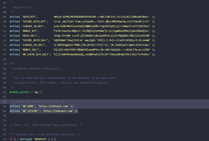 JSON error example