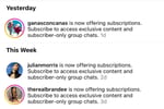 instagram monetization: subscriptions