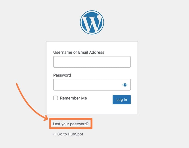 locked out of WordPress, lost your password