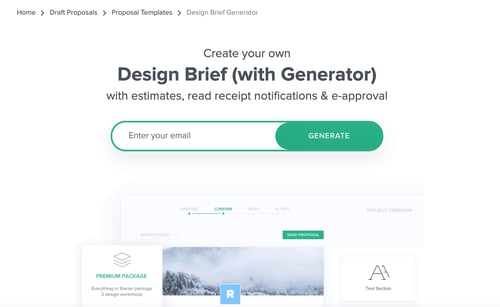 Hello Bonsai design brief generator