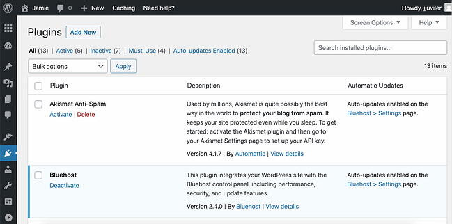 Adding and managing plugins in your WordPress dashboard