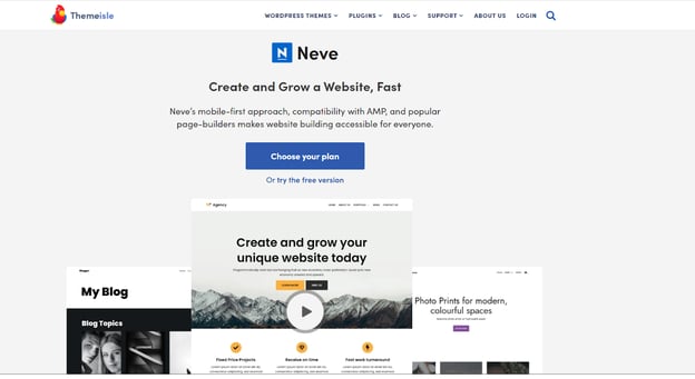 Neve WordPress theme
