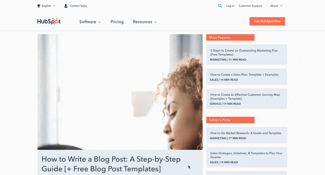 ̽ѡ Blog page optimized for subscription and newsletter sign up conversions