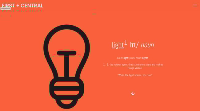 Themify Site Example: First + Central