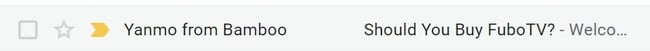 Marketing Variables to A/B Test: Bamboo a/b testing email sender 